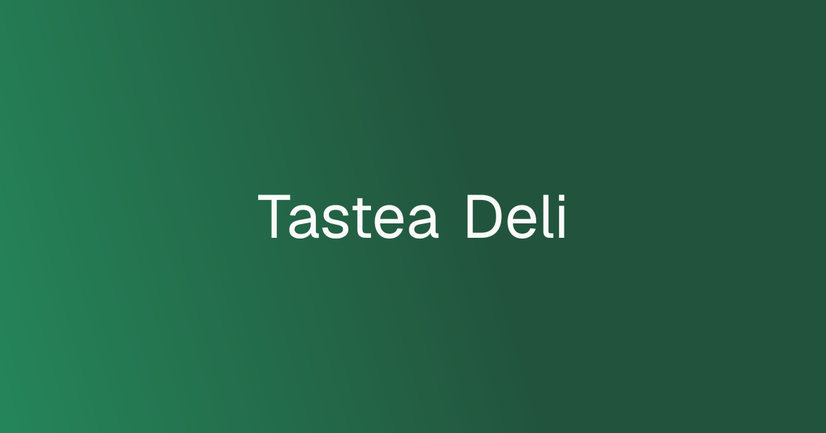 Tastea Deli cover
